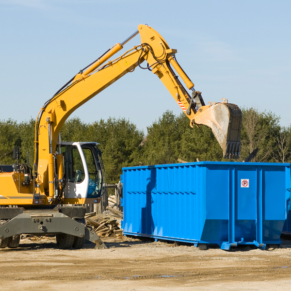 can i pay for a residential dumpster rental online in Harrold